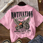 EZwear 3pcs/Set Plus Size Casual "Motivation" Racing Graphic Fitted T-Shirts In Black, White, Pink, Suitable For Summer