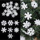 50pcs Mixed Design 25mm Christmas Snowflake Shaped Cutouts Wooden Chips For Diy Creative Home Decoration Scrapbooking And Christmas Handicraft Material Winter Arts Crafts,Christmas