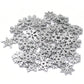 50pcs Mixed Design 25mm Christmas Snowflake Shaped Cutouts Wooden Chips For Diy Creative Home Decoration Scrapbooking And Christmas Handicraft Material Winter Arts Crafts,Christmas