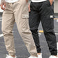 2pcs/Set Autumn New Men's Casual Elastic Waist Cargo Pants