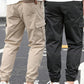 2pcs/Set Autumn New Men's Casual Elastic Waist Cargo Pants