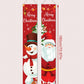 2pcs/Set New Santa And Christmas Snowman Designs Door Curtains, Banner Couplets Perfect For Decorating Family Christmas Party,Christmas