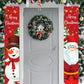 2pcs/Set New Santa And Christmas Snowman Designs Door Curtains, Banner Couplets Perfect For Decorating Family Christmas Party,Christmas