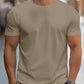 Manfinity Homme Men's Solid Color Round Neck Short Sleeve T-Shirt