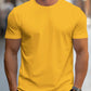 Manfinity Homme Men's Solid Color Round Neck Short Sleeve T-Shirt