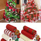 Christmas Metallic Mesh Ribbon, 10inch X 30 Feet(10Yard), Red, Gold, Silver, Green, Beige Foil, Mesh Ribbon For Wreaths Swags And Christmas Tree Decoration, Home Christmas Decoration 2024 Christmas Gift 2025 New Year