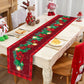 1Pc Christmas Polyester Table Runner Table Cloth Table Cover, Merry Christmas Table Runner, Christmas Atmospheric Decoration Supplies, Holiday Desktop Decoration,Xmas Party Decor,Home Decor, Table Decor,Christmas Decor,Noel,Navidad,Christmas