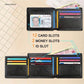 Minimalist Men's RFID Blocking Multi-Functional Thin 12-Card Wallet Bi-Fold Portable Card Holder Slim Money Clip Money Bag Male Purse, Business,Casual,Father's Day Gift