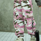 1pc Young Girl Camouflage Pattern Multi-Pocket Cargo Pants, Fashionable Casual Summer Trousers