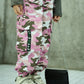 1pc Young Girl Camouflage Pattern Multi-Pocket Cargo Pants, Fashionable Casual Summer Trousers