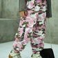 1pc Young Girl Camouflage Pattern Multi-Pocket Cargo Pants, Fashionable Casual Summer Trousers