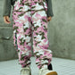 1pc Young Girl Camouflage Pattern Multi-Pocket Cargo Pants, Fashionable Casual Summer Trousers