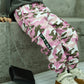 1pc Young Girl Camouflage Pattern Multi-Pocket Cargo Pants, Fashionable Casual Summer Trousers