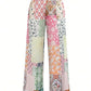 Women's Casual Ditsy Floral Patchwork Loose Pants, Autumn/Winter