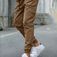 Men's New Multi-Pocket Cargo Pants, Ankle Cuff Casual Outdoor Trousers