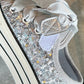 1 Pair Girls Glitter Sneakers 2024 New Thick Sole Breathable Canvas Shoes With Hidden Heel