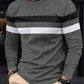 New Men's Colorblock Long Sleeve T-Shirt, Breathable