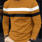 New Men's Colorblock Long Sleeve T-Shirt, Breathable