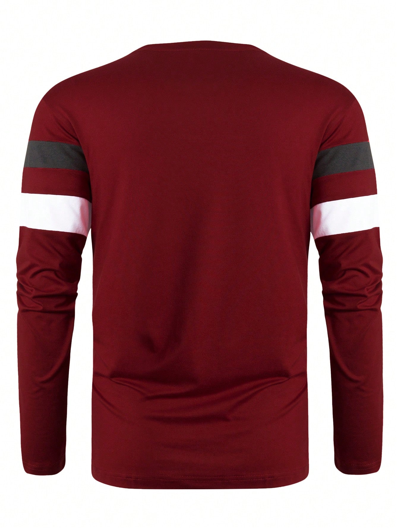 New Men's Colorblock Long Sleeve T-Shirt, Breathable