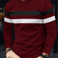 New Men's Colorblock Long Sleeve T-Shirt, Breathable