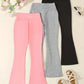 European And American Girls' New Casual Sports Versatile Bell Bottom Pants Three Piece Combination