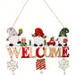 1pc Wooden Christmas Letter Sign Hanging Door Plaque Home Decor