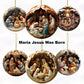 1/6Pcs Set Mary Jesus Nativity Manger Wooden Decoration, Wooden Pendant, Birth Full Moon Decoration, Birthday Decoration, Scene Decoration, Home Decoration, Holiday Party,Christmas