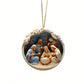 1 Pc 3D Christmas Decor Stereoscopic Vision Of The Birth Of Jesus Christ Blessing Pendant Happy Christmas 2024 Acrylic Ornaments,Christmas