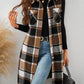 LUNE Plaid Pocket Sleeveless Casual Women Vest Jacket