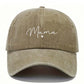 1/2pcs Mom Letter Print Washed Y2K Style Baseball Cap, UV Protection Breathable Unisex Casual Cap