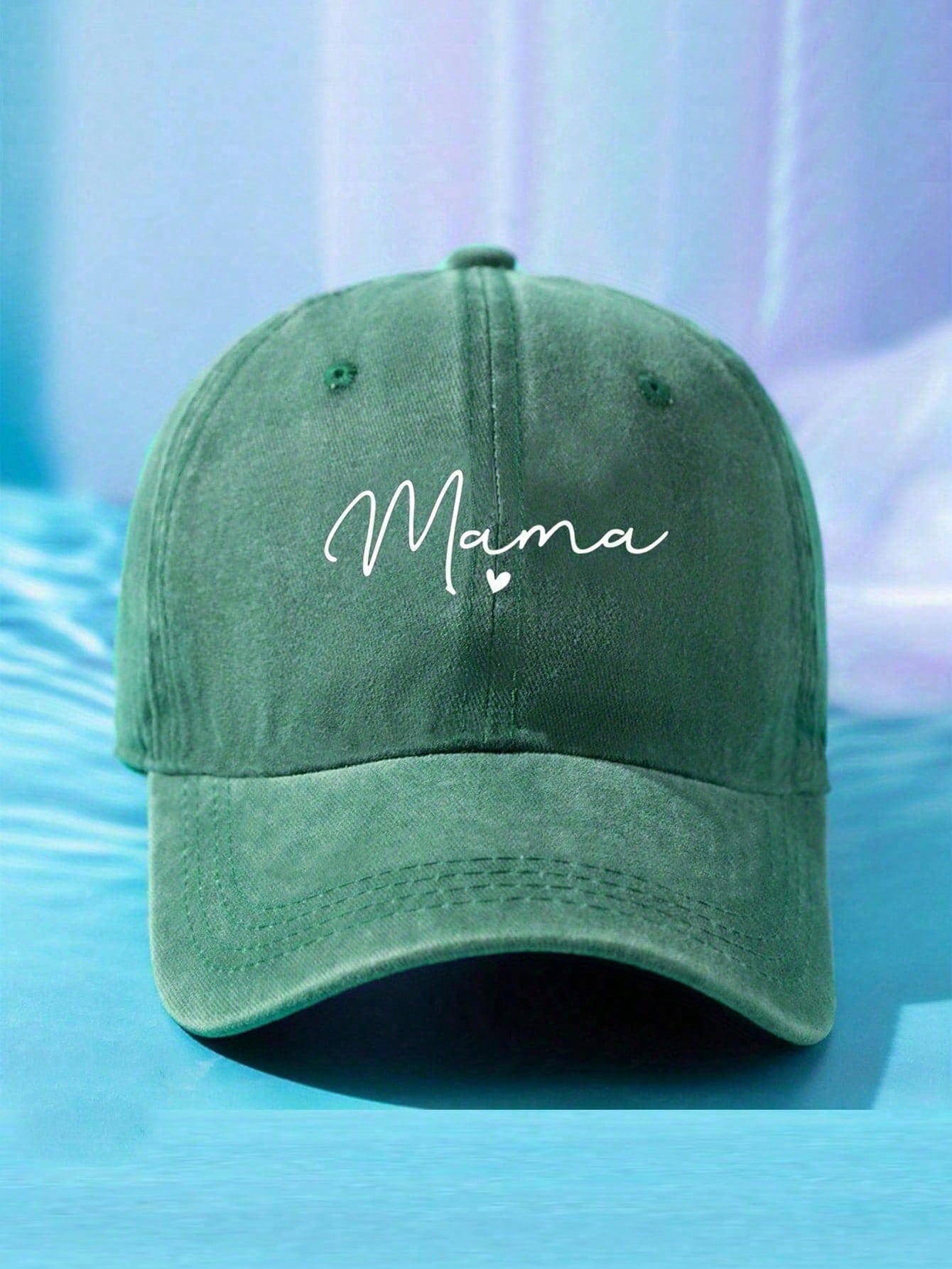 1/2pcs Mom Letter Print Washed Y2K Style Baseball Cap, UV Protection Breathable Unisex Casual Cap