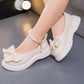 1 Pair Cute And Elegant Girls Pearl-Accent Flat Shoes For Daily, Party And Holiday Wear