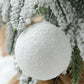 6pcs 4cm/6cm/8cm Christmas Tree Decoration White Foam Snow Balls Hanging Ornaments, Wedding Ceiling Decor, Holiday Store Decorations,Christmas