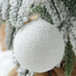 6pcs 4cm/6cm/8cm Christmas Tree Decoration White Foam Snow Balls Hanging Ornaments, Wedding Ceiling Decor, Holiday Store Decorations,Christmas