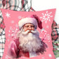 4pcs/Set Pink Christmas Cushion Cover, 45x45cm Santa Claus Snowman Xmas Tree Design Decorative Throw Pillow Case Christmas Decorations For Home 2024 Room Sofa Chair Pillowcase Ornaments Gifts Festive Holiday Party Supplies