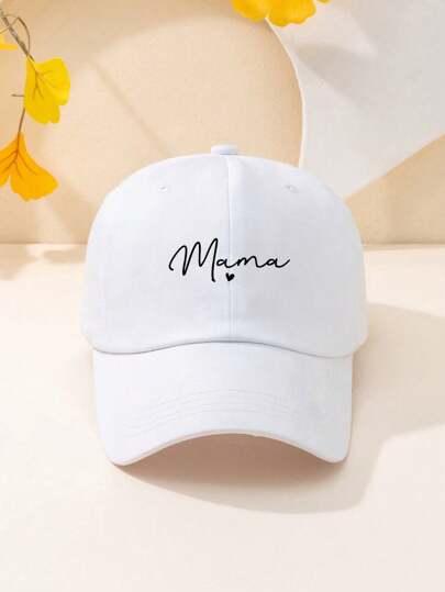 1/2pcs Mom Letter Print Washed Y2K Style Baseball Cap, UV Protection Breathable Unisex Casual Cap