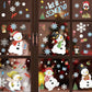 8 Sheets/Set Christmas Snowman Static Stickers Party Decoration Window Stickers,Christmas