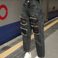 PETITE Women's Summer Casual Distressed Skinny Jeans Y2K Pocket Hole Fashion Trendy Wash