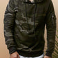 Men's Hooded Sports Sweatshirt, Camouflage Print With Arm Pouch