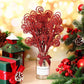 10Pcs Christmas Curly Tree Picks Sprays Twigs 12 Inch Decorative Candy Shape Sticks Glitter Artificial Stem Picks Ornaments For Wedding Xmas Tree Wreath Decor Vase Fillers