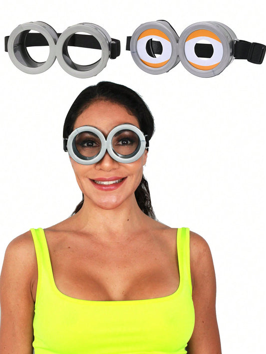 Round Cartoon  Style Goggle Costume Glasses Halloween