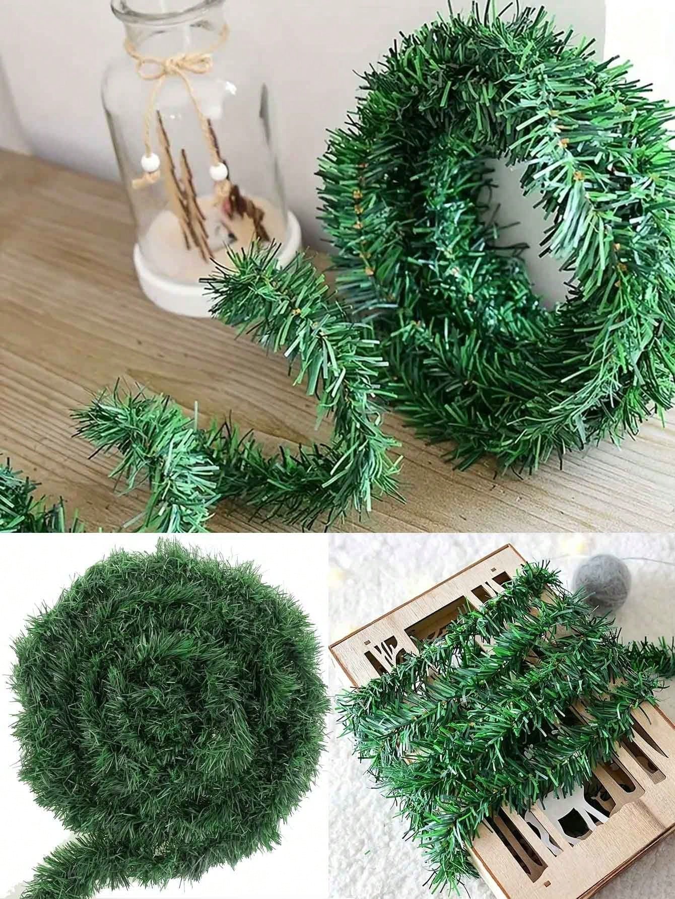 1Pc Christmas Garland 5.4M Artificial Pine Garland Green Soft Garland For Christmas Wedding Party Decoration,Christmas