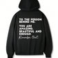 Men's Loose Fit Slogan Print Hoodie Sweatshirt, Casual Autumn/Winter