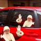 1pc Waterproof Realistic Santa Claus Stickers Christmas Car Window Glass Decal Decoration Ride With Santa Funny Christmas Window Clings,Christmas