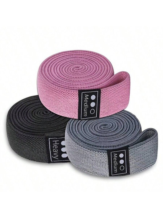 1pc/3pcs Resistance Bands, Elastic Yoga Bands, Stretching Bands For Squats, Fitness, Exercise, Workout, Yoga, Pilates, Legs