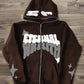 Manfinity EMRG Loose Fit Men's Letter Graphic Hooded Sweatshirt With Fleece Lining