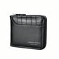 1pc New Men's Wallet, Crocodile Print PU Leather, Multi-Function Zipper, Fashionable Casual Short Wallet, Suitable For Youth, Student, Travel, All-Match Card Holder