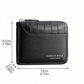 1pc New Men's Wallet, Crocodile Print PU Leather, Multi-Function Zipper, Fashionable Casual Short Wallet, Suitable For Youth, Student, Travel, All-Match Card Holder