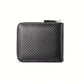 1pc New Fashionable Carbon Fiber Wallet, Casual Men's Multi-Functional Wallet, Young Student's Multi-Slot Card Holder, Versatile Gift For Men