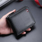 1pc New Fashionable Carbon Fiber Wallet, Casual Men's Multi-Functional Wallet, Young Student's Multi-Slot Card Holder, Versatile Gift For Men